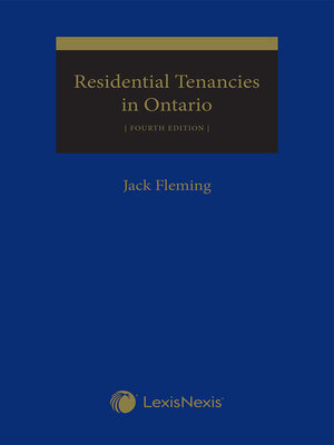 cover image of Residential Tenancies in Ontario